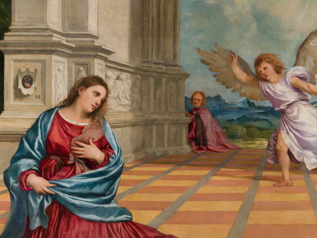Tiziano Vecellio_Annunciazione_Dettaglio